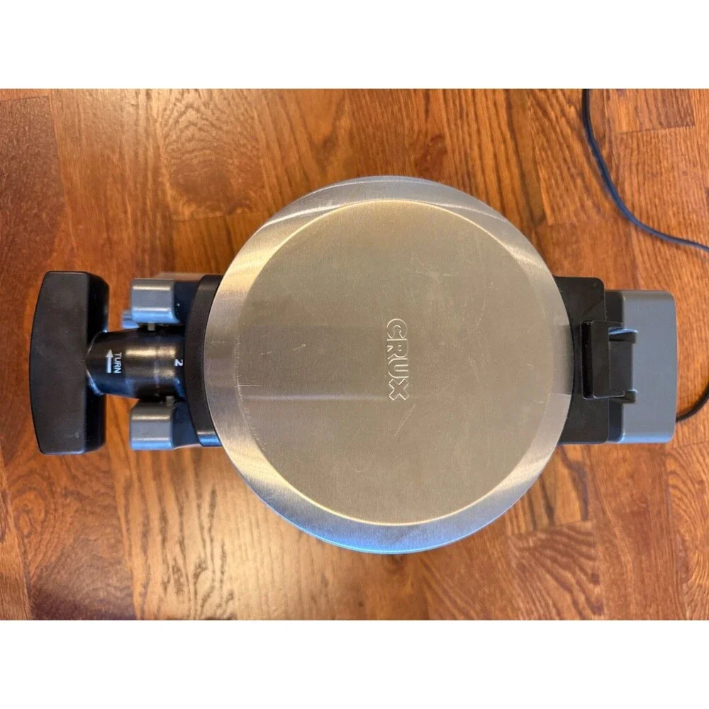 CRUX® Artisan Series Double Rotating Belgium Waffle Maker  GH-6200A Gray